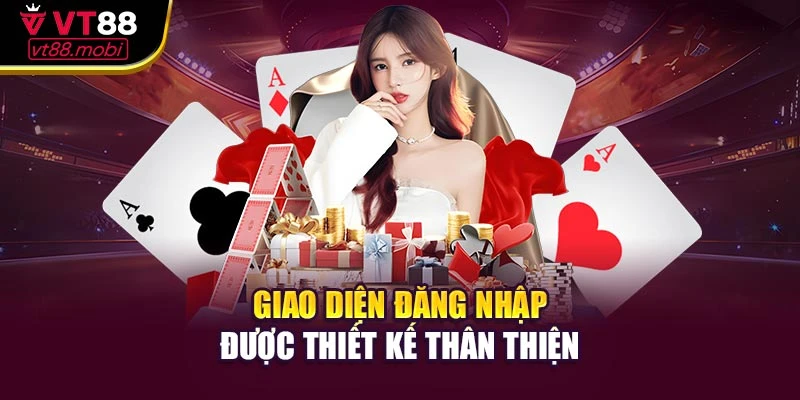 Giao diện đăng nhập được thiết kế thân thiện