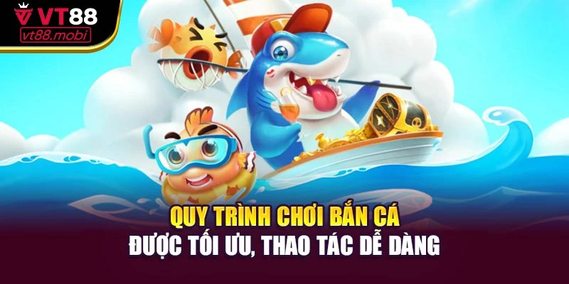 Quy trình chơi bắn cá được tối ưu, thao tác dễ dàng