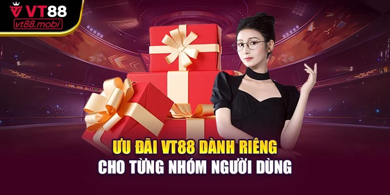 Ưu đãi VT88 dành riêng cho từng nhóm người dùng